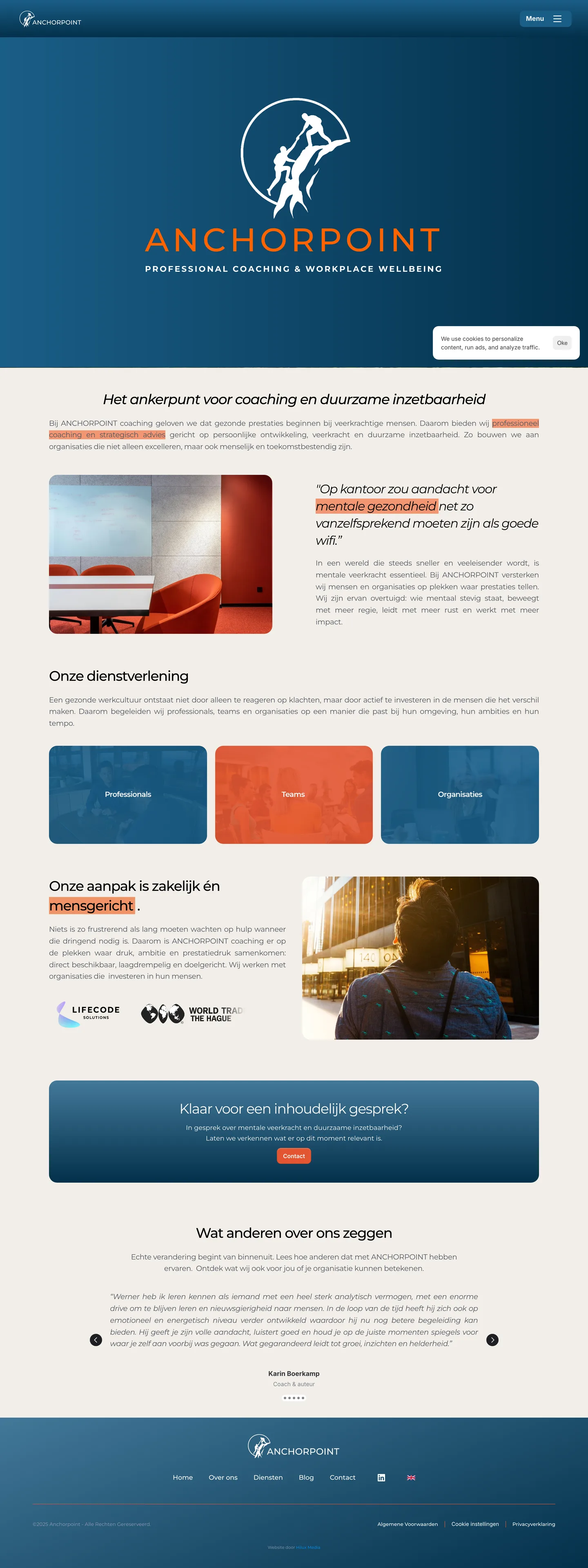 Desktop design preview — ANCHORPOINT