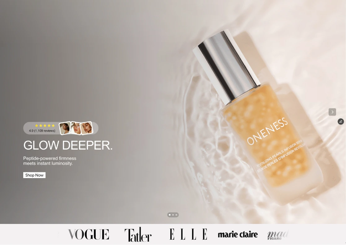 Oneness Cosmetics — Luxury cosmetica webshop